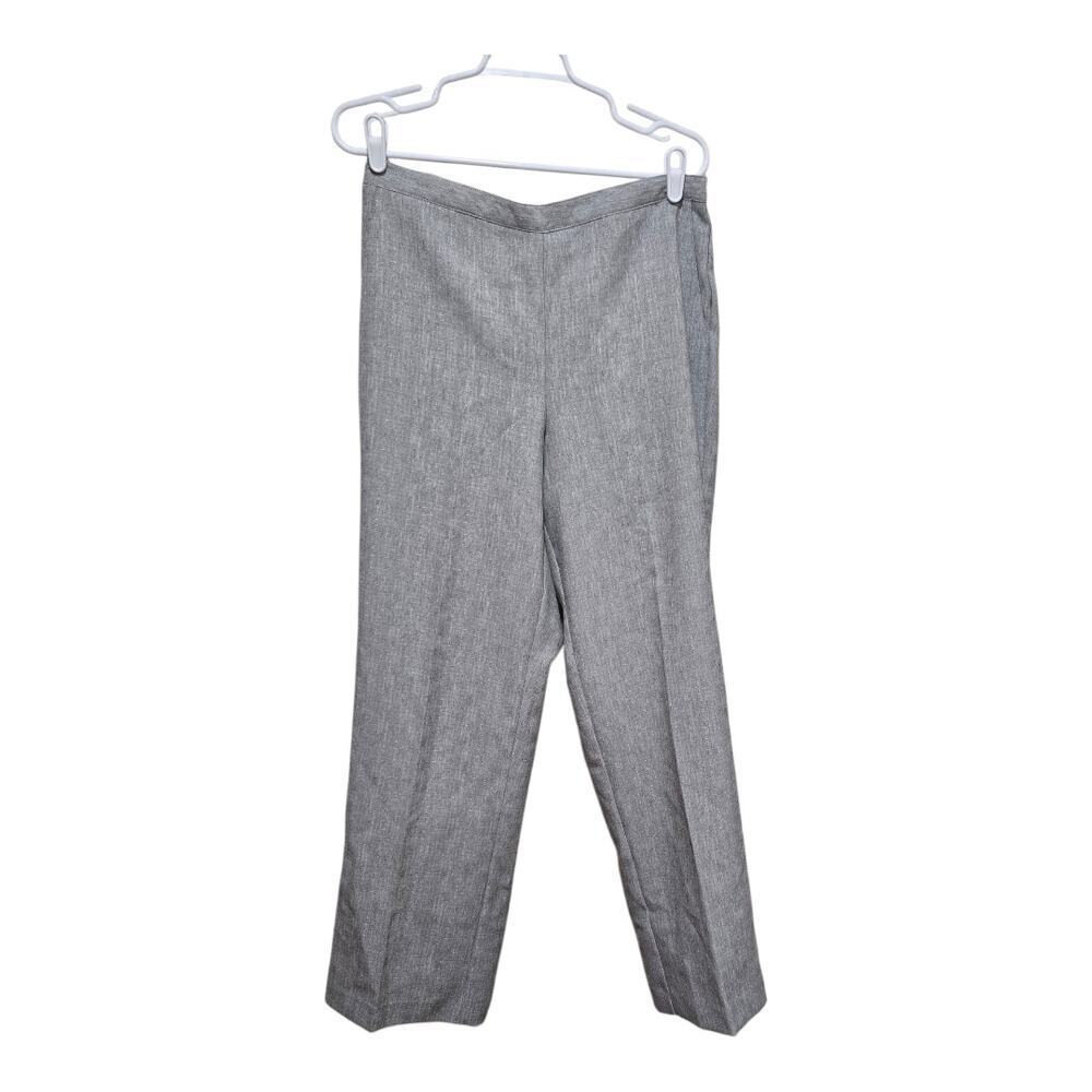 Alfred Dunner Pull On Gray Dress Pants Size 12